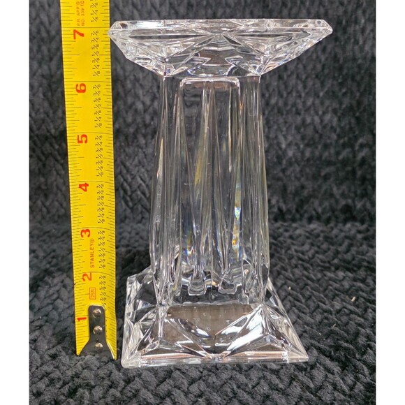 PartyLite Quad Prism Pedestal Candle Holder with Tealight Insert – Early 2000s - Picture 12 of 14